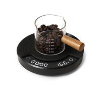 OutIn Claro balanza de café portátil, función temporizador, recargable | Balanza para espresso 2 kg/0.1 g de alta precisión, balanza para café pour over, modos múltiples, con funda protectora