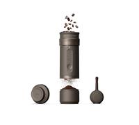 OutIn Fino Molinillo de café eléctricos portátil, molinillo de granos de café ajustable con 28 ajustes de molienda precisos, molinillo de café con rebaba de un botón con batería de carga rápida