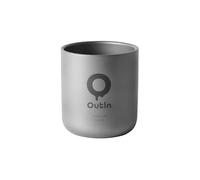 OutIn Taza de Café de Titanio Ultraligera, 220 ml | Taza de titanio puro aislada de doble pared, segura para el sabor y resistente, compatible con máquina espresso OutIn Nano