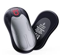 OUTJUT Calentador de Manos 2 EN 1, Negro Grisáceo Calienta Manos de Bolsillo con 12000mAh, USB con 3 Niveles de Calor para Exteriores Camping y Deportes, Regalo de Invierno para Mujeres y Hombres