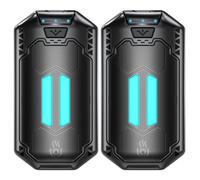 OUTJUT Calentador de Manos 2 Packs, 6000mAh Calentador de Manos Reutilizable, USB Calentador de Manos 3 Modos de Calor Rápido 2S, Regalo Ideal para Deportes al Aire Libre, Invierno Camping(Negro)