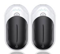 OUTJUT Calentador de Manos 2 Packs, 6000mAh Calentadores de Manos Reutilizable, USB Calentador Manos 3 Modos de Calor Rápido 2S para Deportes al Aire Libre, Invierno Camping (Blanco y Negro)