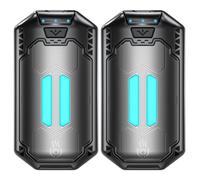 OUTJUT Calentador de Manos 2 Packs, 6000mAh Reutilizable, USB 3 Modos de Calor Rápido 2S, Regalo Ideal para Deportes al Aire Libre, Invierno Camping (Negro-gris)