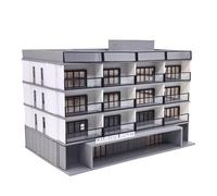 Outland Models Downtown departamento de 4 pisos (blanco) apilable escala 1:87 HO - 1 nivel adicional