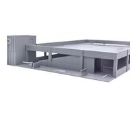 Outland Models - Edificio de estacionar de 2 pisos - Un nivel extra 1:64 S Escala 1 nivel extra