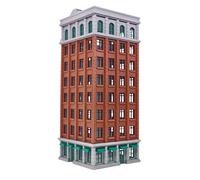 Outland Models Miniatures Downtown Classic Hotel apilable 1:87 HO Scale-8 pisos kit