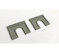 Outland Models Portal de túnel de diseño ferroviario de tren (pista única) 2 piezas escala Z