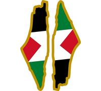 outlaw-rats Palestina Pegatinas Bandera Bandera - Coches Motocicletas PC Quad Modelos Mapa Vacaciones Maleta Mundial EM A6