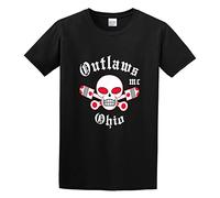 Outlaws Mc Ohio - Camiseta de algodón para hombre, color negro, Negro , XXL