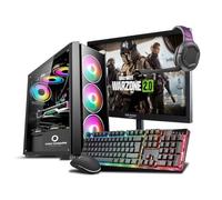 Outlet Computer Outsider Computadora de Escritorio Fija PC Gaming RTX 5050 8 GB GDDR7 - Monitor - Teclado - Ratón - Audífonos - Windows 11 Pro - WiFi USB - HDMI (RAM 32 GB, Monitor 24")