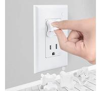 Outlet Covers Babepai - Paquete de 38 fundas protectoras eléctricas a prueba de bebés, color blanco