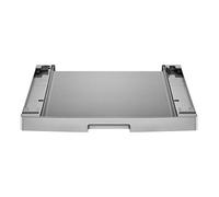Outlet Kit de unión para lavadoras LG con una profundidad de 55 - 65 cm | DSKSS.OUTLET | Pieza de unión para lavadora y secadora con bandeja extraíble | Plata - DSKSS.OUTLET