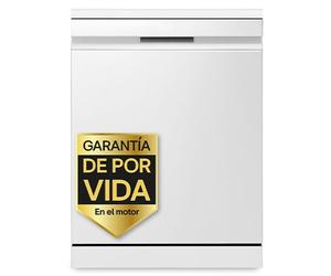 Outlet Lavavajillas LG QuadWashᵀᴹ Steam, Blanco, Un 10% más eficiente que A, con lavado a vapor y tercera bandeja - DF587HHS.OUTLET