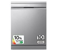 Outlet Lavavajillas LG QuadWashᵀᴹ Steam, Inox antihuellas, Un 10% más eficiente que A, con lavado a vapor y tercera bandeja - DF587HVS.OBSEXC