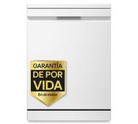 Lavavajillas LG QuadWashTM Steam, Blanco, A, Con lavado a vapor y tercera bandeja - DF375HWS