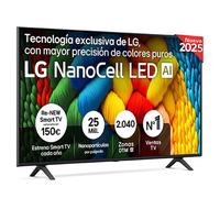 Outlet Smart TV LG NanoCell AI NANO80 55 pulgadas 4K 2025 - 55NANO80A6B.OUTLET