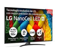Outlet Smart TV LG Nanocell LED AI NANO81 65 pulgadas 4K 2025 - 65NANO81A6A.OUTLET