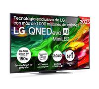 Outlet Smart TV LG QNED evo MiniLED AI QNED87 55 pulgadas 4K 2025 - 55QNED87A6B.OUTLET