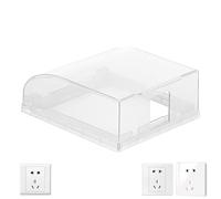 Outlet Waterproof Cover - Bathroom Outlet Cover Adhesive - Splash-Proof Safety Outlete Covers Socket Dust Protector For Bathroom, Bedroom