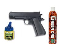 Outletdel ocio Pack Pistola Airsoft HFC G16. Funcionamiento por Gas. Calibre 6mm. + Gas + 1000 Bolas + Funda Portabolas. 18398/21993/23054