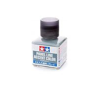 Outletdel ocio Tamiya 87133. Pintura Panel Accent Gris Oscuro. Bote 40ml. con Pincel aplicador