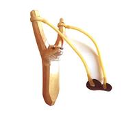 Outletdel ocio Tirachinas Artesano de Madera Maciza. Diseño Zorro. Decorado a Mano. para Uso Deportivo