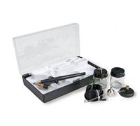 Outletdelocio Completo Set de Aerografia con Cambio rapido de Color. 5 depositos, Manguera y adaptadores