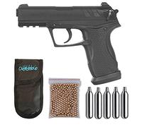 Outletdelocio. Pistola Perdigón Gamo C-15 4,5mm Blowback. + Funda Portabombonas + Balines + Bombonas co2. 23054/29318/13275