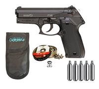 Outletdelocio. Pistola Perdigón Gamo PT-80 4,5mm. + Funda portabombonas + balines + bombonas co2.