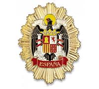 Outletdelocio. Placa Metalica Escudo Aguila de España. Especial para Cartera de Bolsillo