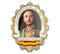Outletdelocio. Placa Metalica Francisco Franco. Especial para Cartera de Bolsillo