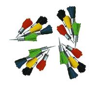 Outletdelocio Set 20 Flechas Reutilizables de Pelo de Colores para Usar en carabinas de Aire comprimido del Calibre 4,5mm.