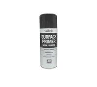 Outletdelocio. Vallejo 28012. Spray Pintura Imprimacion Negra de grano extrafino, para superficies de plastico o metal