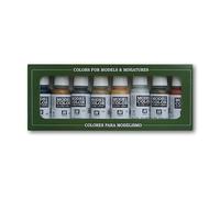 Outletdelocio Vallejo 70118. Set Pintura acrilica Model Color con 8 Colores Metalizados de 17ml Cada uno