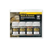 Outletdelocio. Vallejo 73192. Set Pigmentos Piedra y Cemento. 4 Botes de 35ml Cada uno