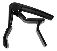 OUTLETISSIMO® Cejilla negra para guitarra acústica eléctrica bajo ukelele banjo y instrumentos de hasta 6/7 cuerdas de aleación de zinc