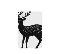 Outline Of A Black Deer - Ambientadores para coche, 4 unidades, tarjetas perfumadas colgantes, tarjetas perfumadas para tabletas de aromaterapia de coche, 4 unidades