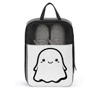Outline of A Cute Ghost Shoe Bag for Travel Daily Use Anti-Dust Storage Carrier Golf Shoe Pouch