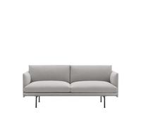 Muuto Sofá de 2 plazas Outline Clay 12-Black