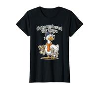 Outnumbered by Boys Funny Mom Boy Goose Motherhood Women Camiseta