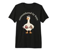 Outnumbered by Boys Funny Mom Mama Boy Mom Life Camiseta Premium