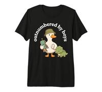Outnumbered by Boys Funny Mom Mama Boy Mom Life Camiseta Premium