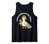 Outnumbered by Boys Funny Mom Mama Boy Mom Life Camiseta sin Mangas