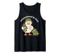 Outnumbered by Boys Funny Mom Mama Boy Mom Life Camiseta sin Mangas
