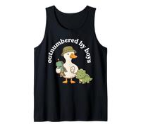 Outnumbered by Boys Funny Mom Mama Boy Mom Life Camiseta sin Mangas