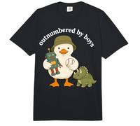 Outnumbered by Boys Funny Mom Mama Boy Mom Life Comfort Colors Adult Heavyweight T-Shirt