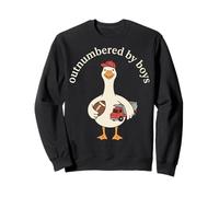 Outnumbered by Boys Funny Mom Mama Boy Mom Life Sudadera