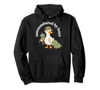 Outnumbered by Boys Funny Mom Mama Boy Mom Life Sudadera con Capucha