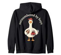 Outnumbered by Boys Funny Mom Mama Boy Mom Life Sudadera con Capucha