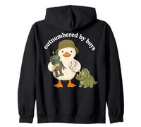 Outnumbered by Boys Funny Mom Mama Boy Mom Life Sudadera con Capucha